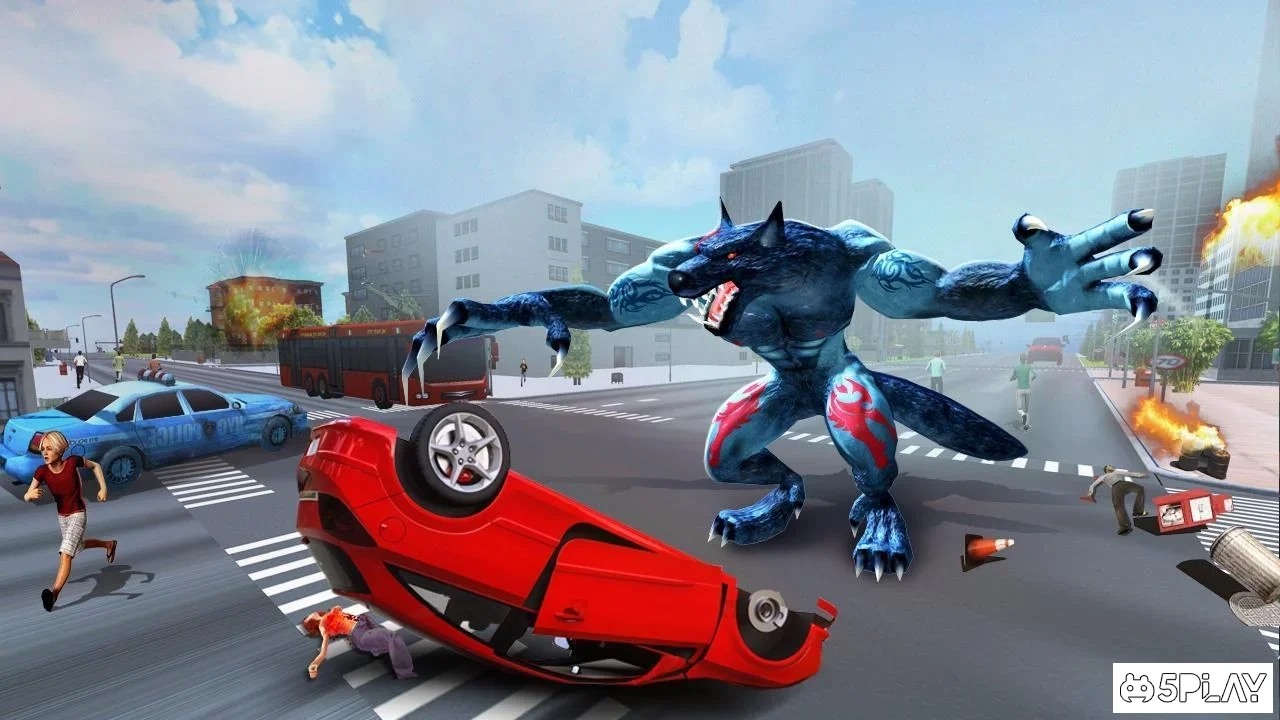 Скриншот The Angry Wolf Simulator : Werewolf Games