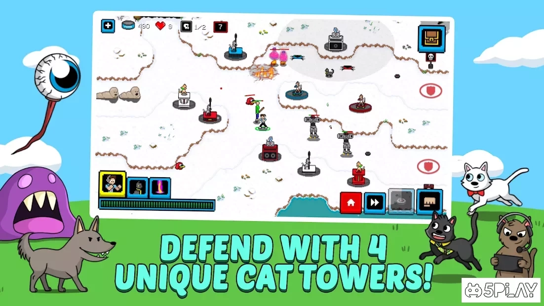 Скриншот Cats & Cosplay: Superhero TD Battles