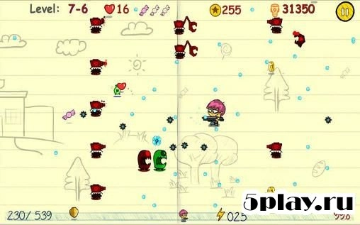 Скриншот Doodle adventure shooting: Notepad wars