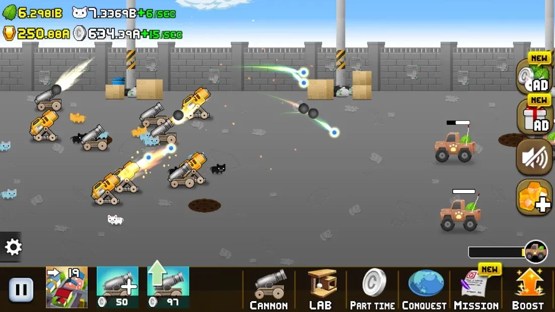 Скриншот Idle Cat Cannon