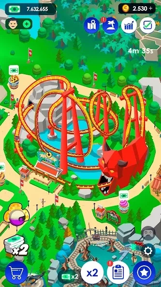 Скриншот Idle Theme Park Tycoon