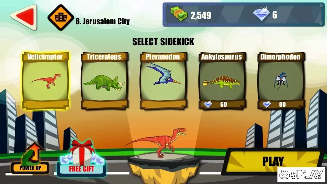 Скриншот Jurassic Dinosaur: City rampage