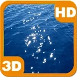 Floating Blue Sea Reflection
