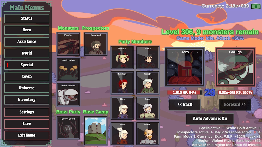 Скриншот Monster Hunting: Grind Forever