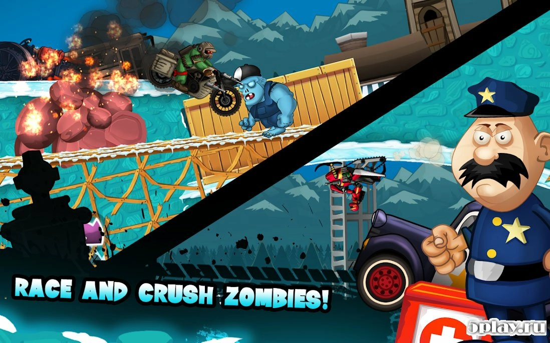 Скриншот Zombie Shooter Motorcycle Race