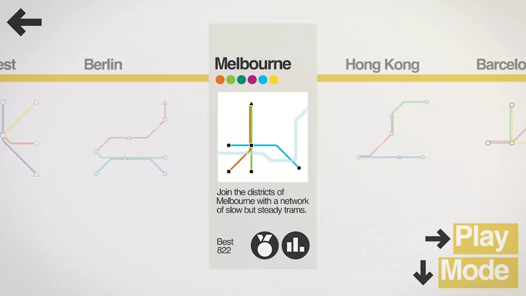 Скриншот Mini Metro