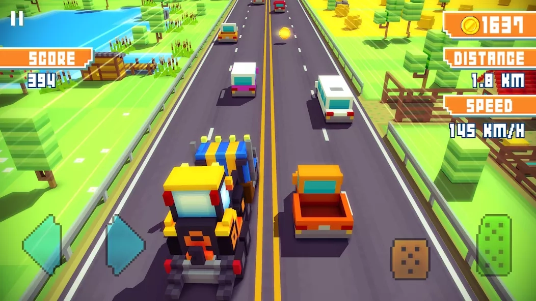 Скриншот Blocky Highway