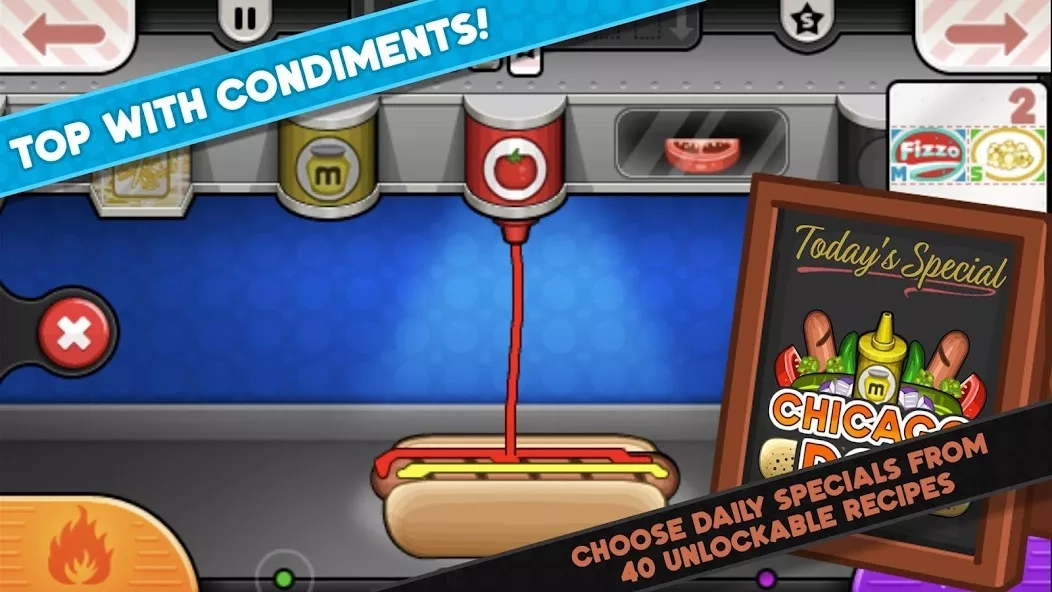 Скриншот Papa’s Hot Doggeria To Go