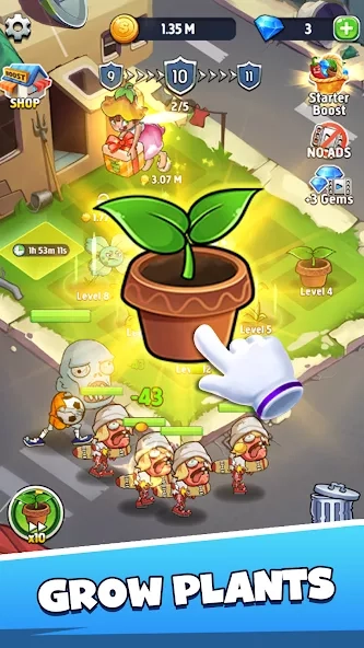 Скриншот Merge Plants: Zombie Defense