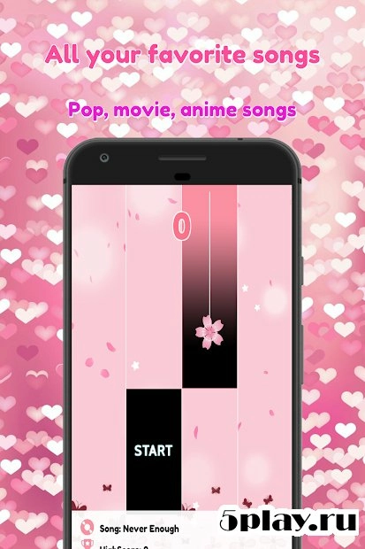 Скриншот The Greatest Showman Piano Tiles 2019