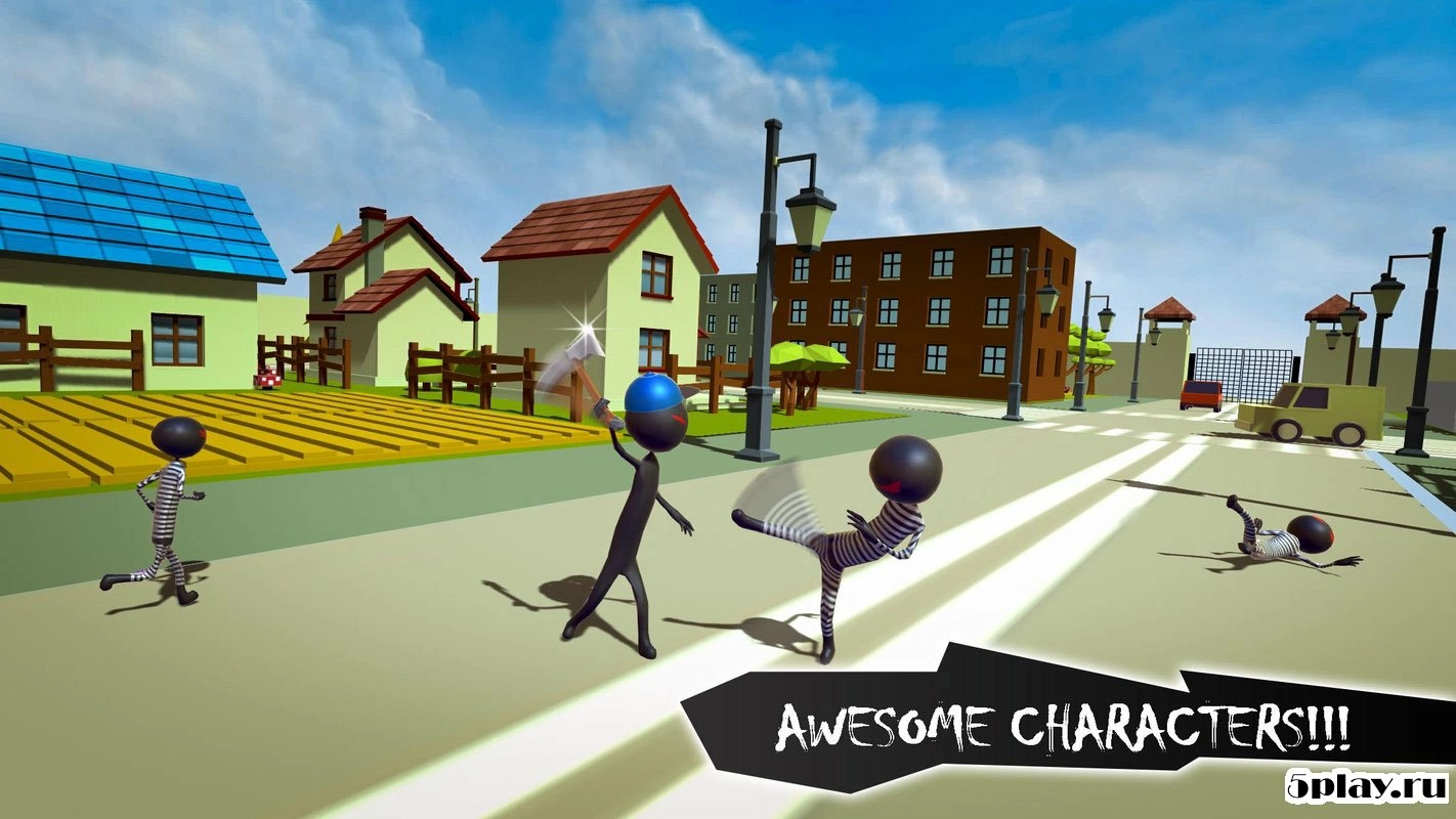 Скриншот Stickman Crime City Escape