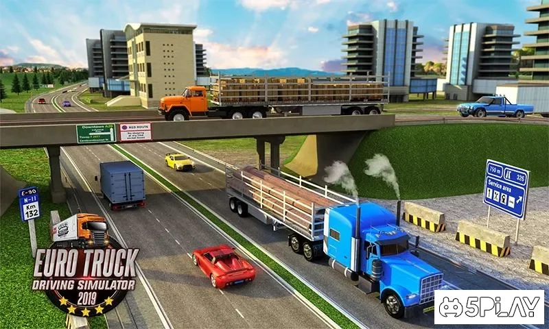 Скриншот Euro Truck Driving Simulator Transport Truck Games
