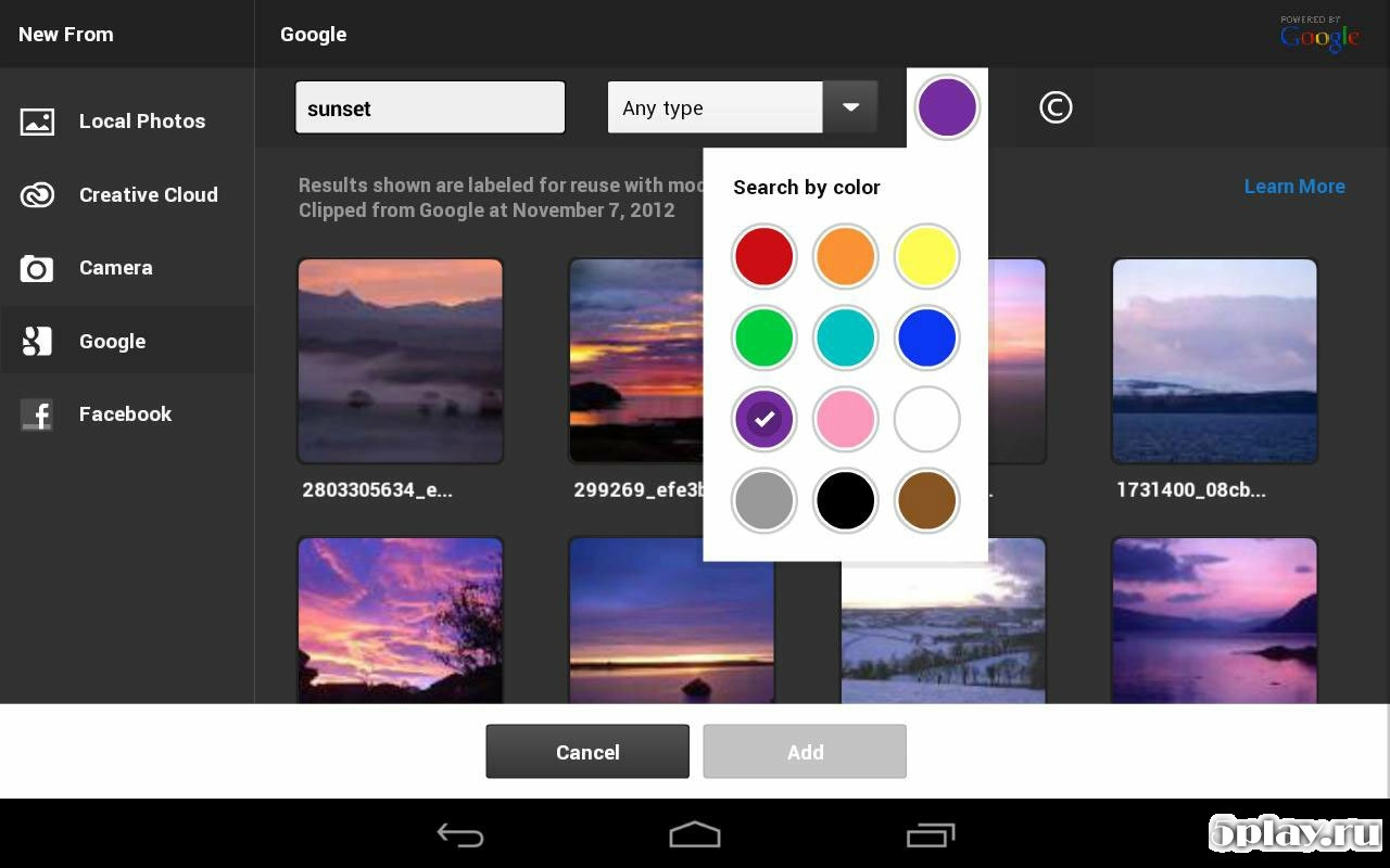 Скриншот Adobe Photoshop Touch