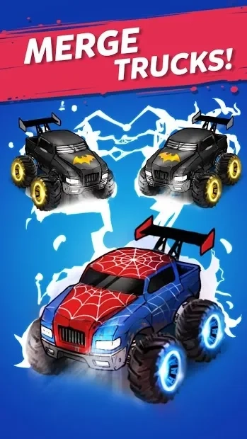 Скриншот Merge Truck: Monster Truck Evolution Merger game
