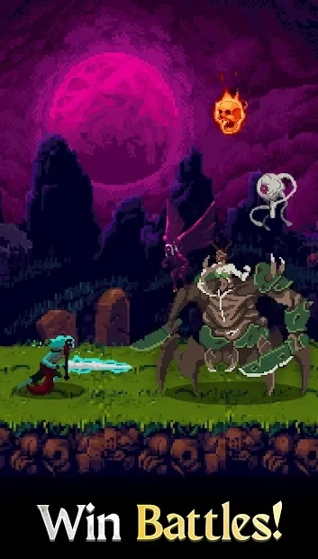 Скриншот Idle Hero Slayer - Fantasy Pixel Dungeon Survival
