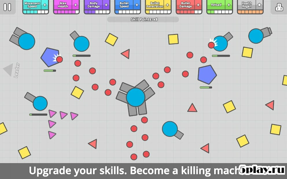 Скриншот diep.io
