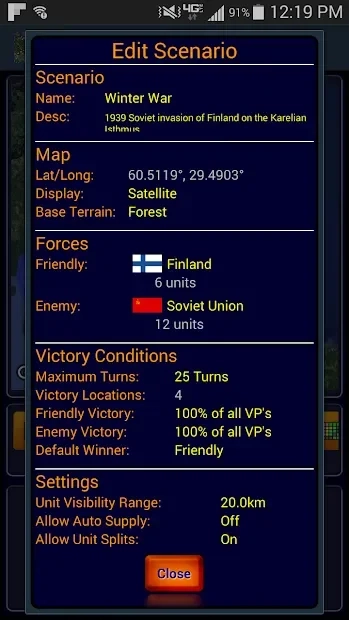 Скриншот Wargame Constructor