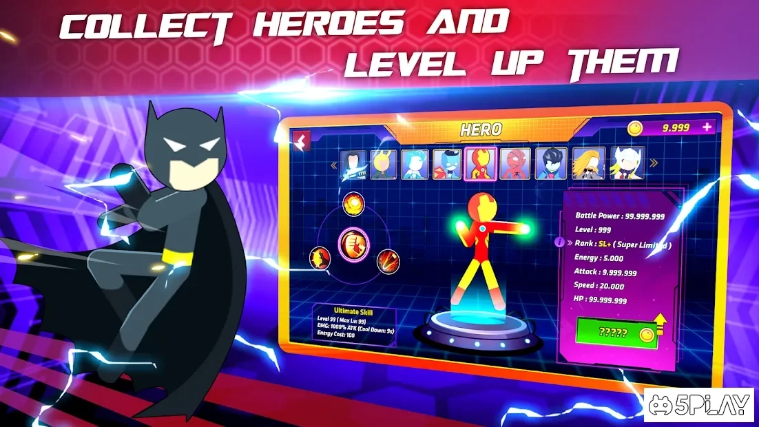 Скриншот Бой героев Супер Stickman