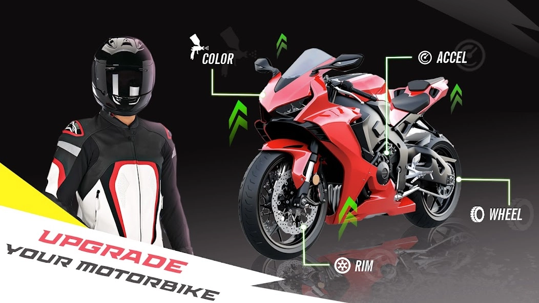 Скриншот Traffic Bike Rush Driving City