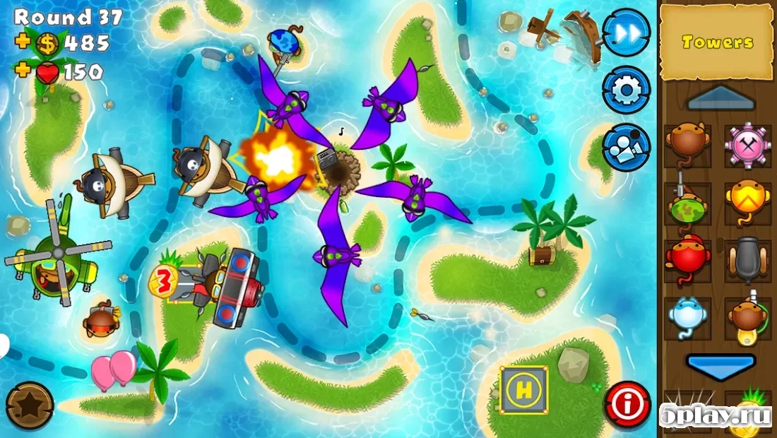 Скриншот Bloons TD 5