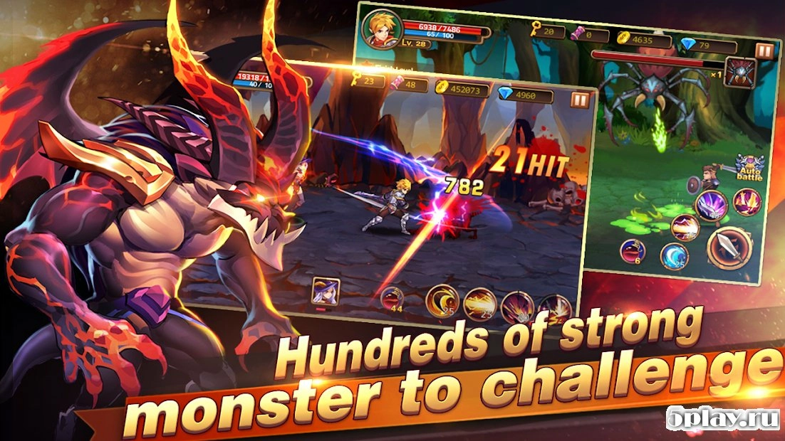 Скриншот Brave Knight: Dragon Battle