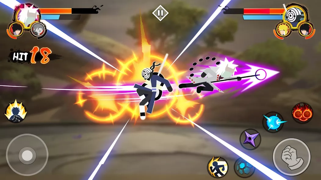 Скриншот Stickman Ninja – 3v3 Battle Arena