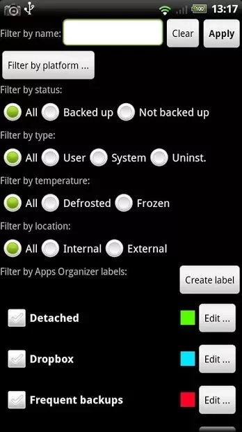 Скриншот Titanium Backup Pro
