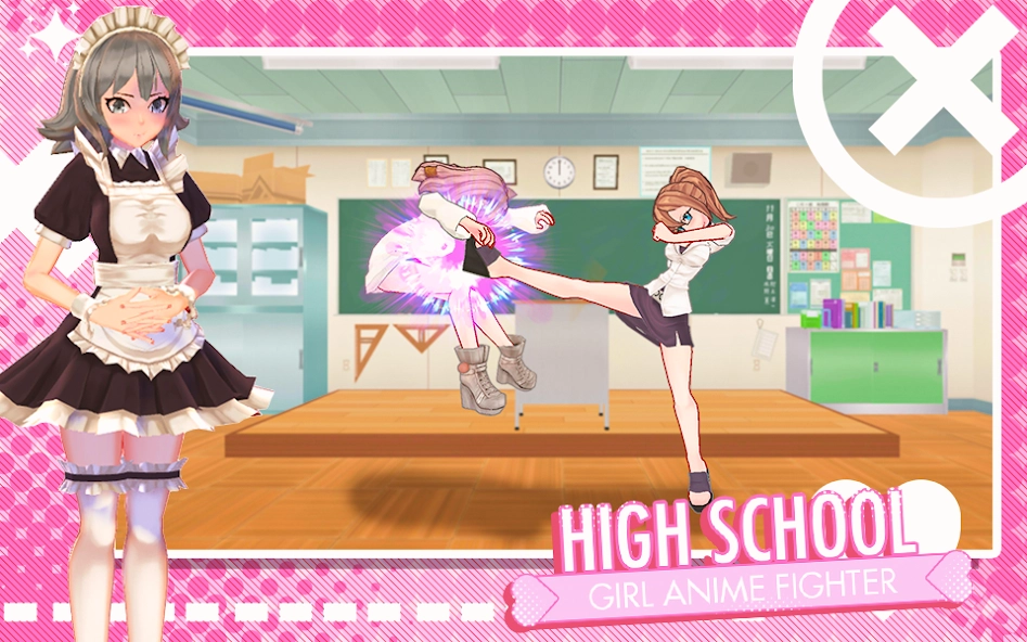 Скриншот High School Girl Anime Fighter