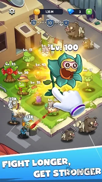 Скриншот Merge Plants: Zombie Defense