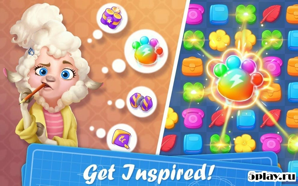 Скриншот Town Tails - A Match 3 Story
