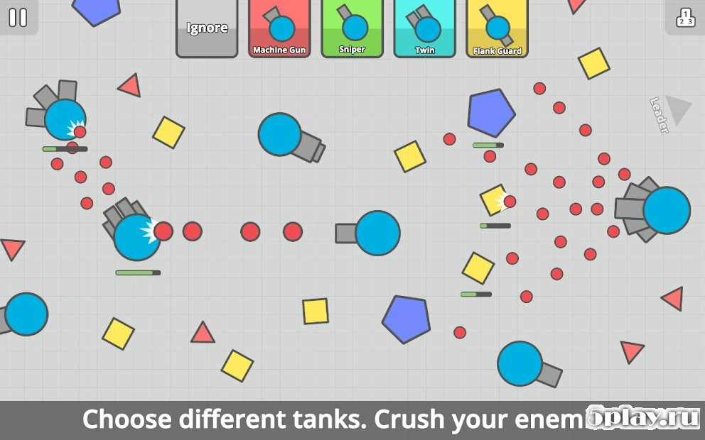 Скриншот diep.io