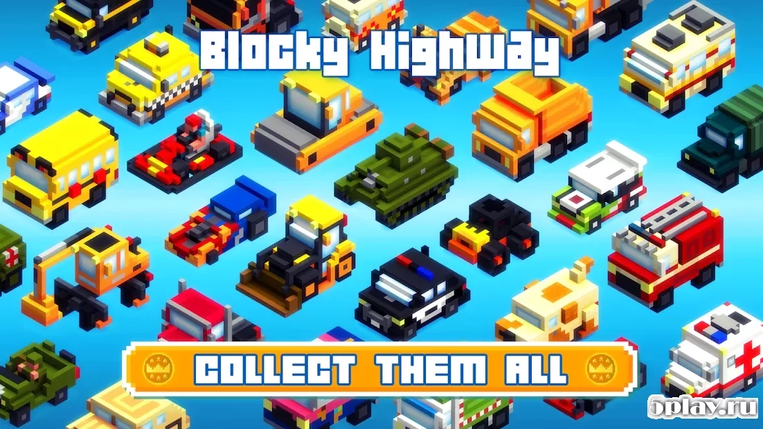 Скриншот Blocky Highway: Traffic Racing