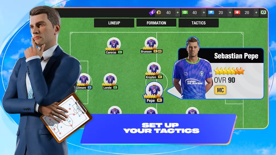 Скриншот Top Eleven Be a Soccer Manager