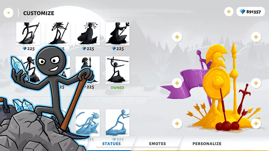 Скриншот Stick War: Saga