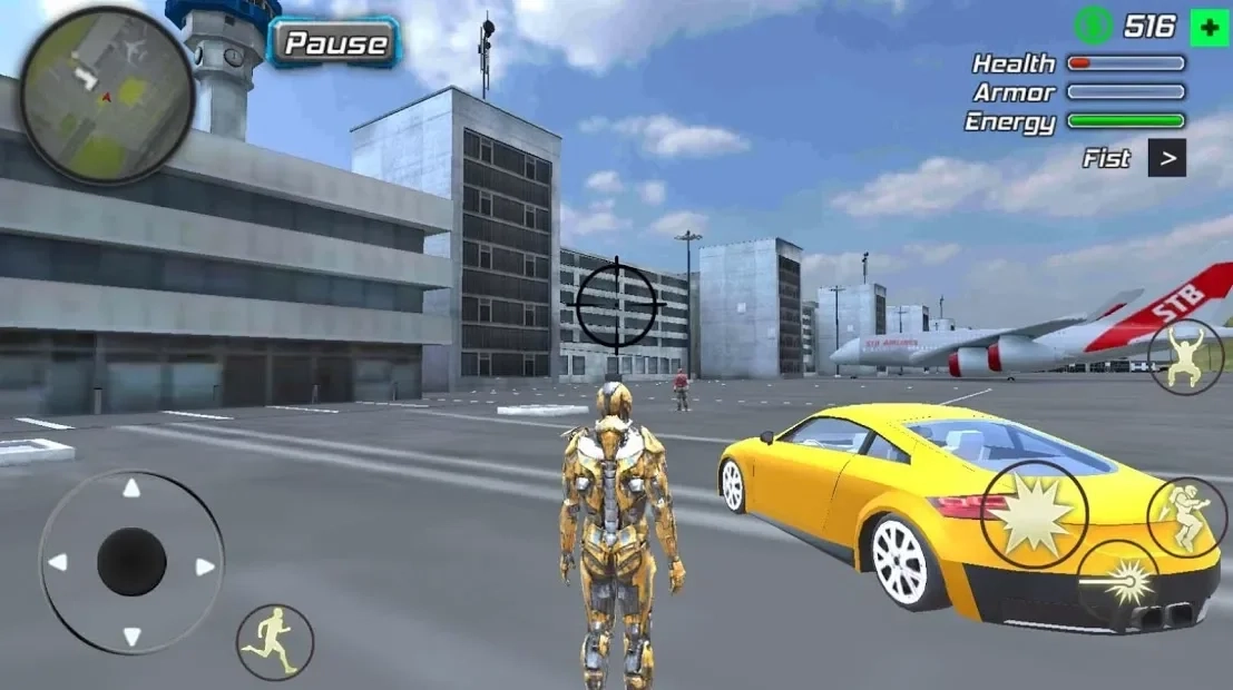 Скриншот Super Crime Steel War Hero Iron Flying Mech Robot