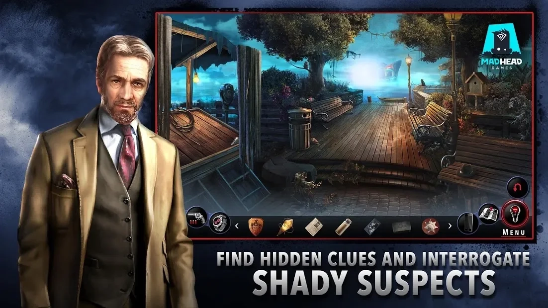 Скриншот Adam Wolfe: Dark Detective Mystery Game