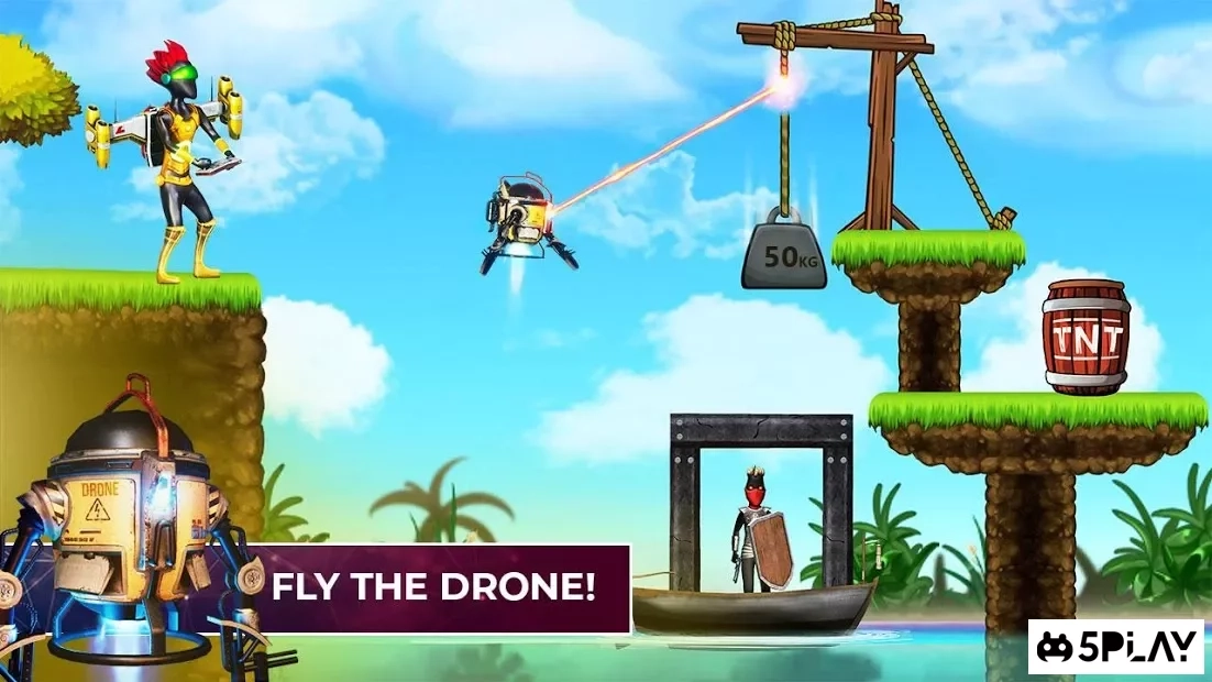 Скриншот Stickman Reborn - Free Puzzle Shooting Games 2020