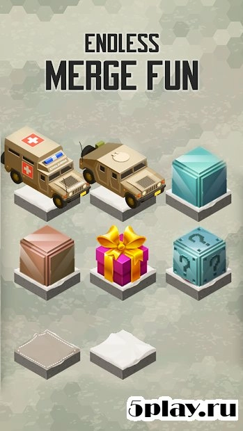 Скриншот Merge Military Vehicles Tycoon - Idle Clicker Game