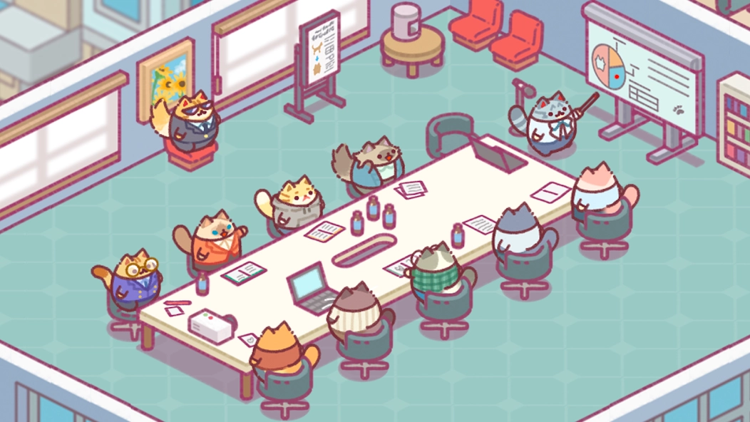 Скриншот Office Cat: Idle Tycoon Game
