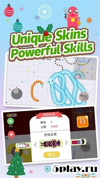 Скриншот Snake.io - Worm Battle