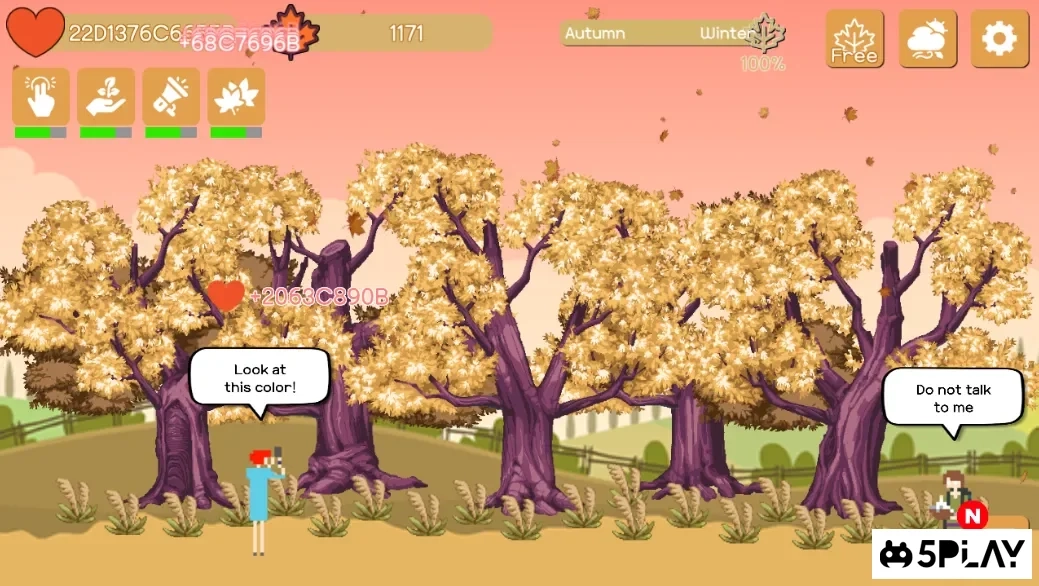 Скриншот Blossom Clicker - 4 Seasons Relaxing Game