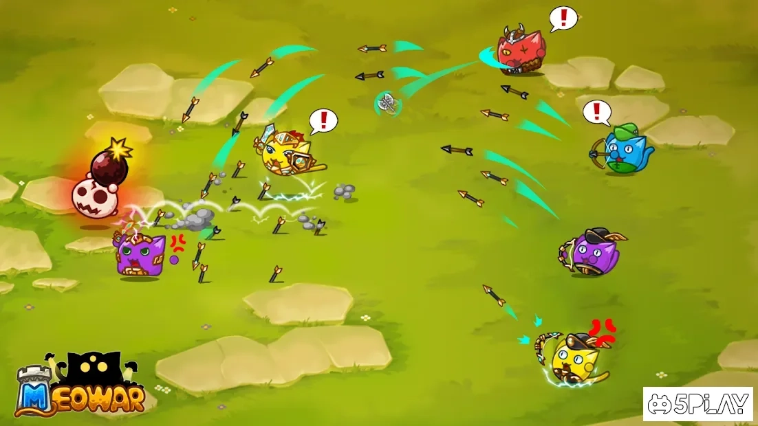 Скриншот Meowar - PvP Cat Merge Defense TD