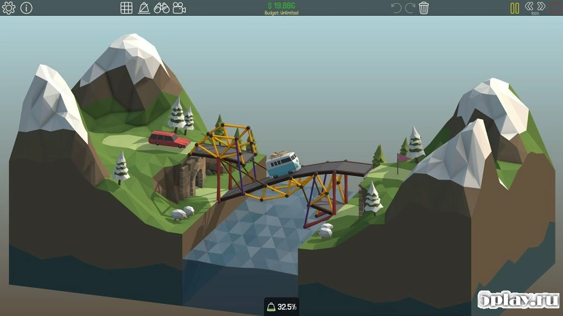 Скриншот Poly Bridge
