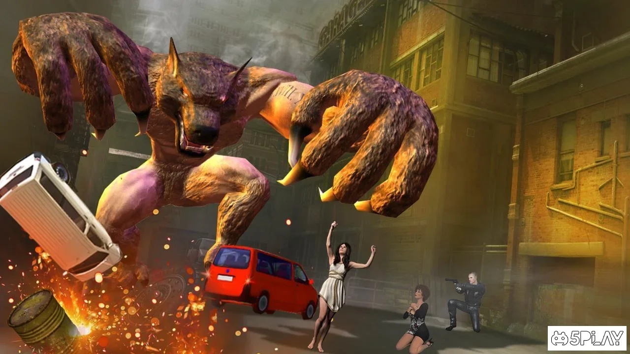 Скриншот The Angry Wolf Simulator : Werewolf Games