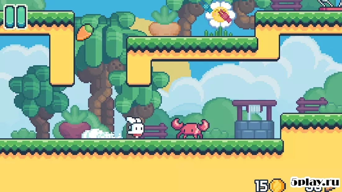 Скриншот Yeah Bunny 2 - pixel retro arcade platformer