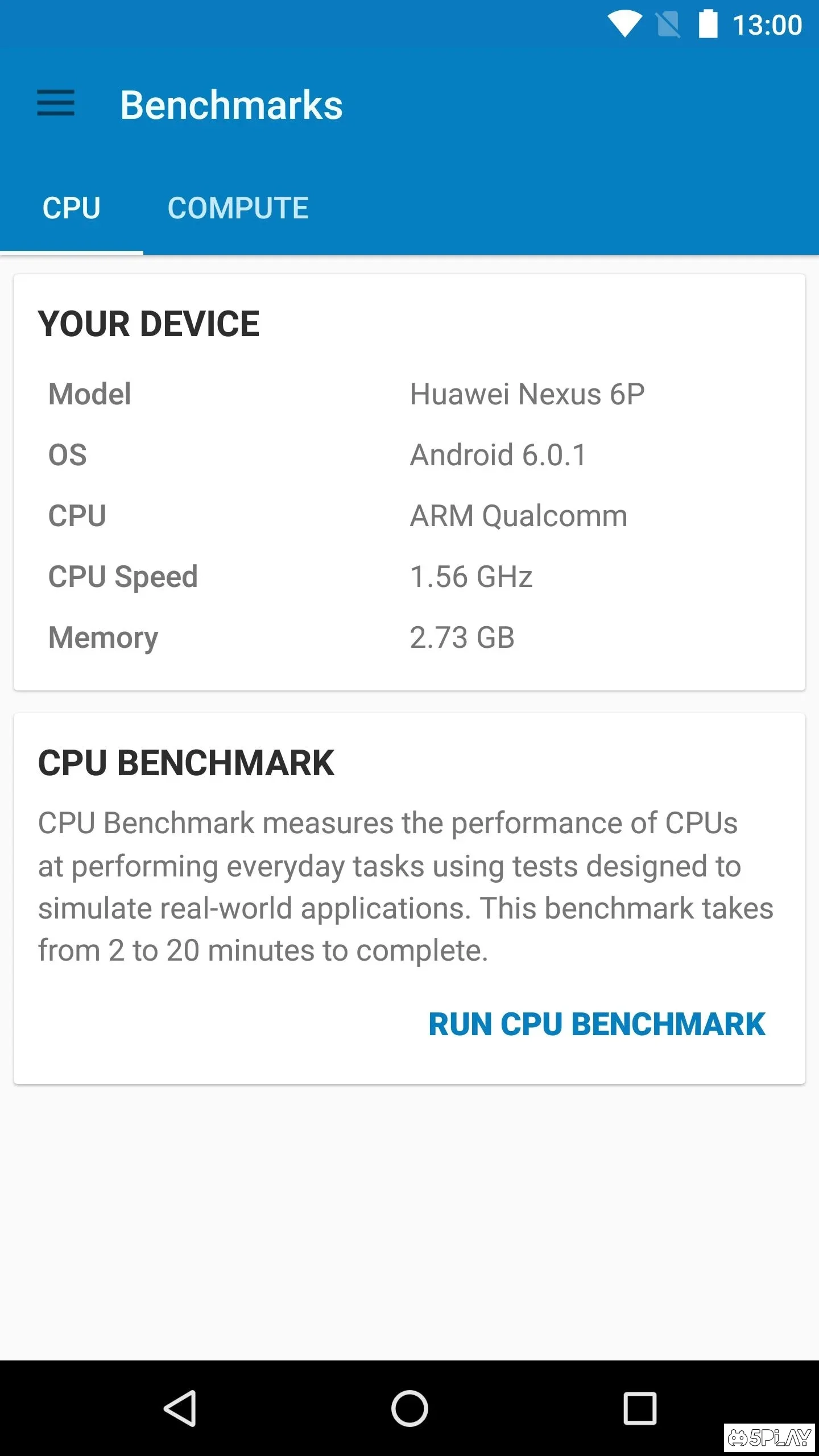 Скриншот Geekbench 4