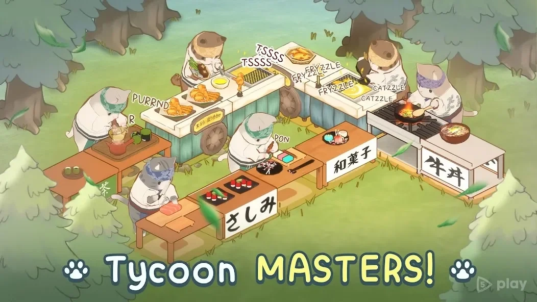 Скриншот Cat Garden - Food Party Tycoon