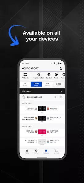 Скриншот Eurosport