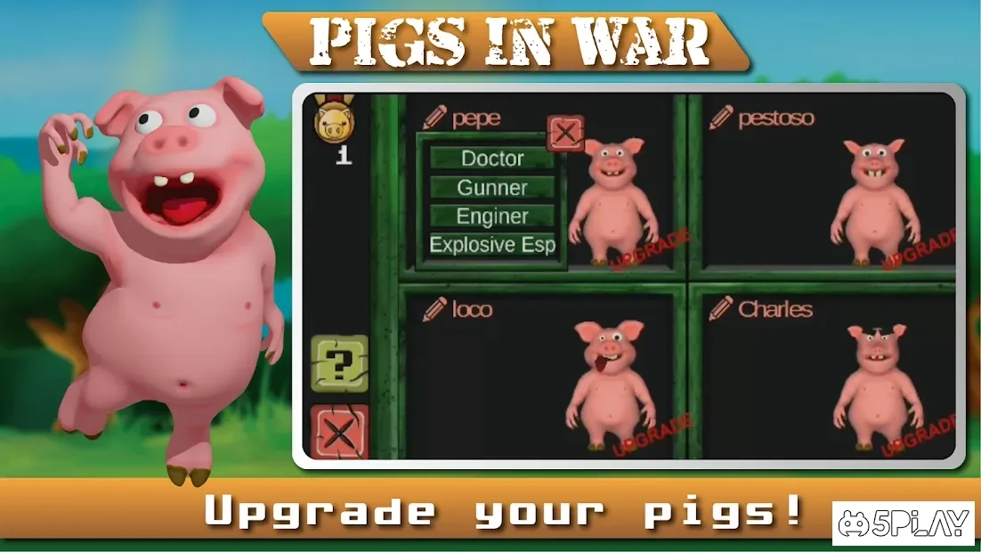 Скриншот Angry Pigs In War Strategy offline Games