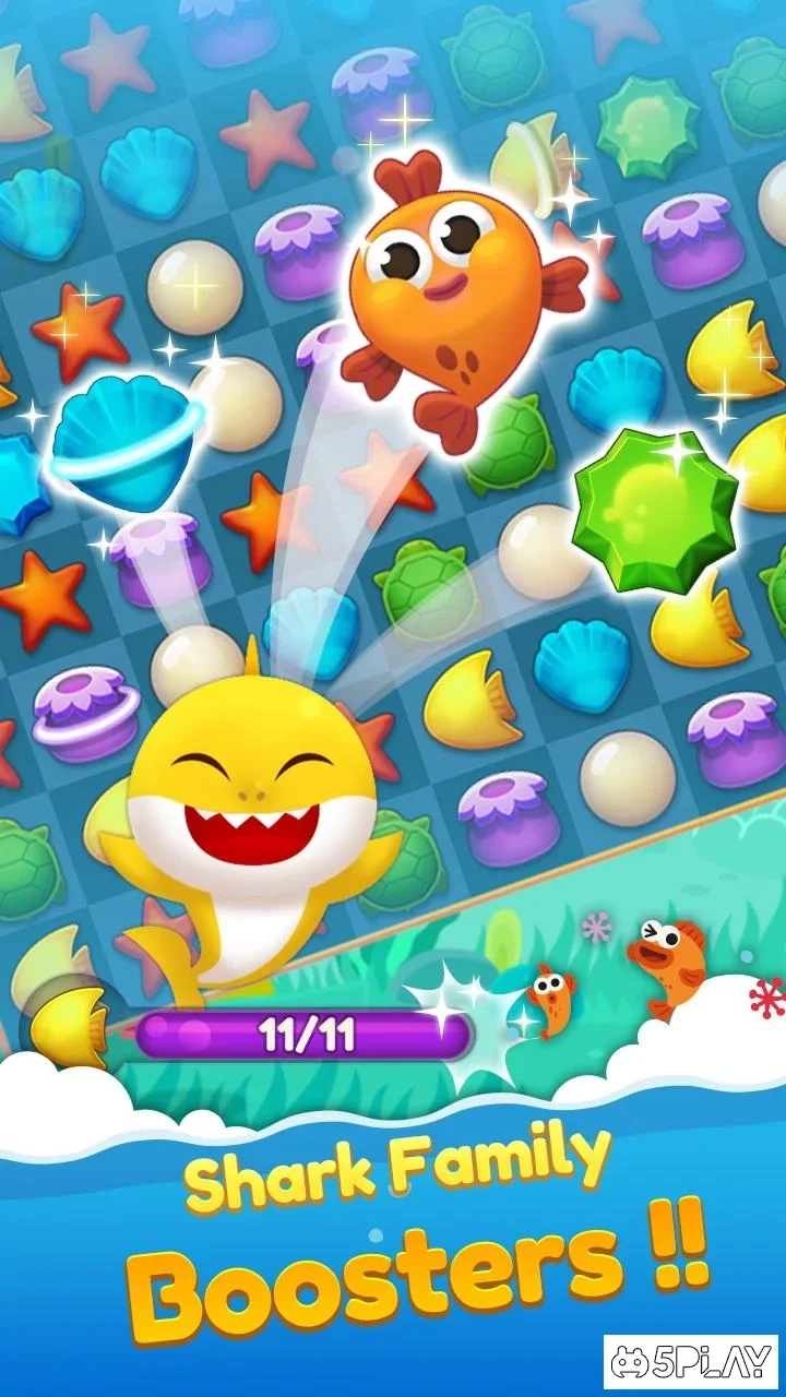 Скриншот Baby Shark Match: Ocean Jam